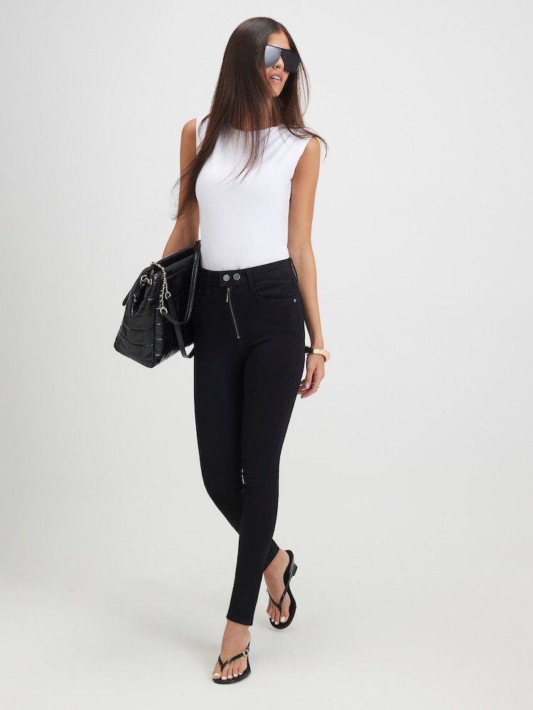River Island Racer белбеуі бар тар джинсы - 4суретінің 1 суреті River Island Racer белбеуі бар тар джинсы - 4суретінің 1 суреті