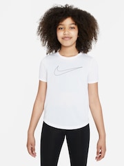 Nike White Dri-FIT One T-Shirt - Image 1 of 5