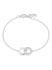 Beaverbrooks Cubic Zirconia Double Circle Bracelet - Image 1 of 3