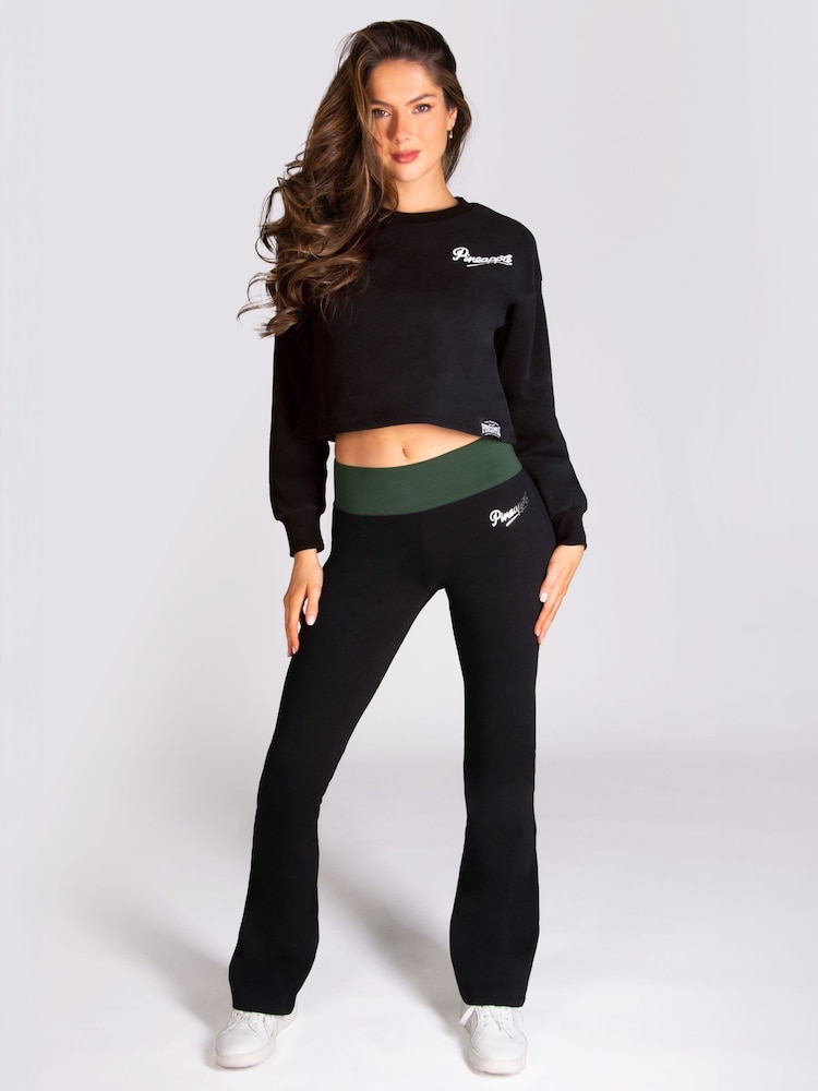 Negro/verde - Pantalones de punto bootcut con banda en contraste para mujer de Pineapple - Imagen 1 de 6 Negro/verde - Pantalones de punto bootcut con banda en contraste para mujer de Pineapple - Imagen 1 de 6