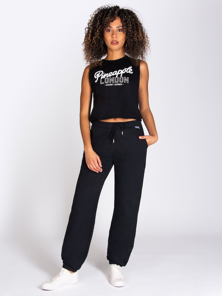 Pineapple Black Essential Womens Cuff Joggers - Image 2 of 5