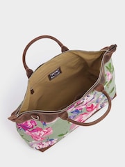 Osprey London Natural The Hunter Printed Canvas & Leather Weekender Bag - Image 2 of 4