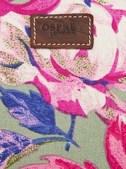 Osprey London Natural The Hunter Printed Canvas & Leather Weekender Bag - Image 3 of 4