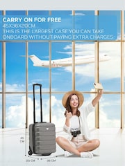 Flight Knight 45x36x20cm EasyJet Underseat 2 Wheel ABS Hard Case Cabin Carry On Hand Luggage - Image 7 of 8