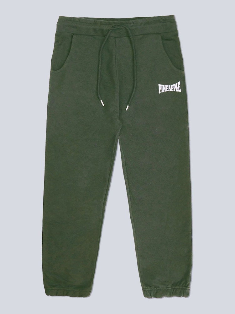 Pineapple Green Oversized Womens Pocket Cuffed Joggers - Image 5 of 5