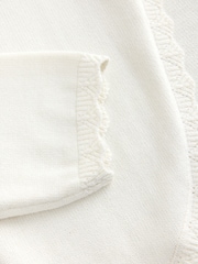 Ecru Occasion Bridesmaid knitted Cardigan Shrug (3mths-16yrs) - Image 4 of 4