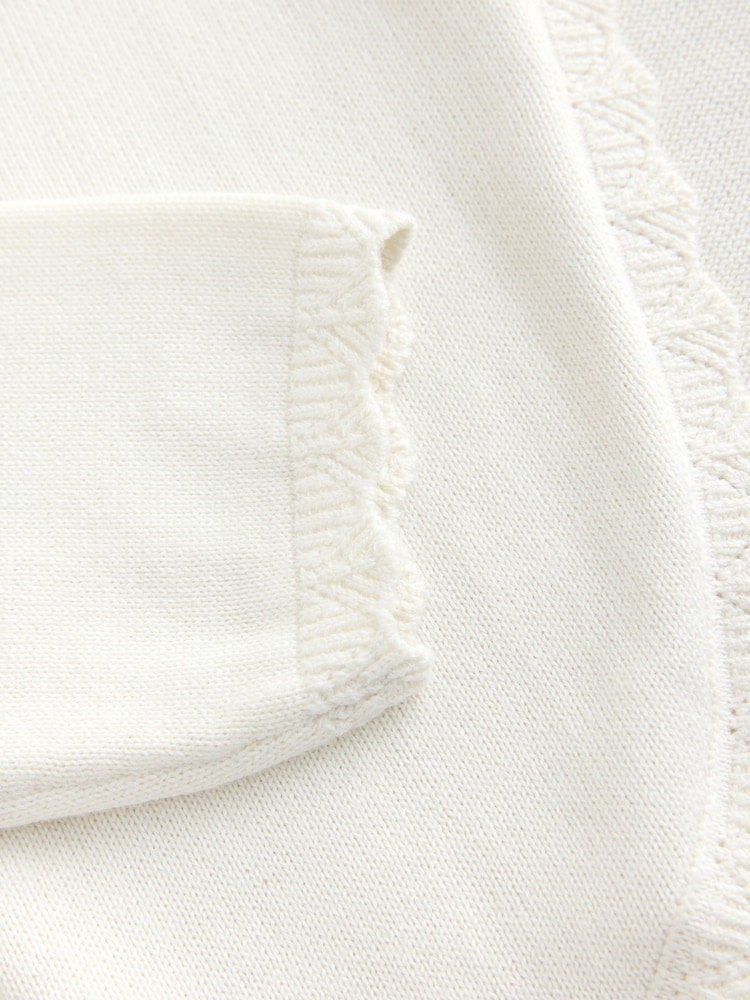 Ecru Occasion Bridesmaid knitted Cardigan Shrug (3mths-16yrs) - Image 4 of 4