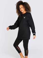 Pineapple Black Longline Womens Logo Sweatshirt - Image 3 of 7