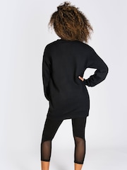 Pineapple Black Longline Womens Logo Sweatshirt - Image 4 of 7