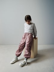 Grey Boxy Ruched Back Long Sleeve Cuffed T-Shirt (3-16yrs) - Image 2 of 7