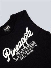 Negro - Camiseta sin mangas para mujer de algodón 100% de Pineapple - Imagen 6 de 6