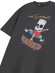 Vanilla Underground Grey The Simpsons Bart Halloween Short Sleeved T-Shirt - Image 5 of 6