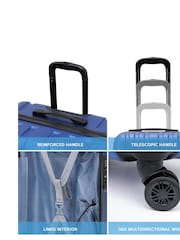 Flight Knight 55x35x20cm 8 Wheel ABS Hard Case Cabin Carry On Hand Luggage - Image 6 of 7