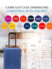 Flight Knight 55x35x20cm 8 Wheel ABS Hard Case Cabin Carry On Hand Luggage - Image 7 of 7