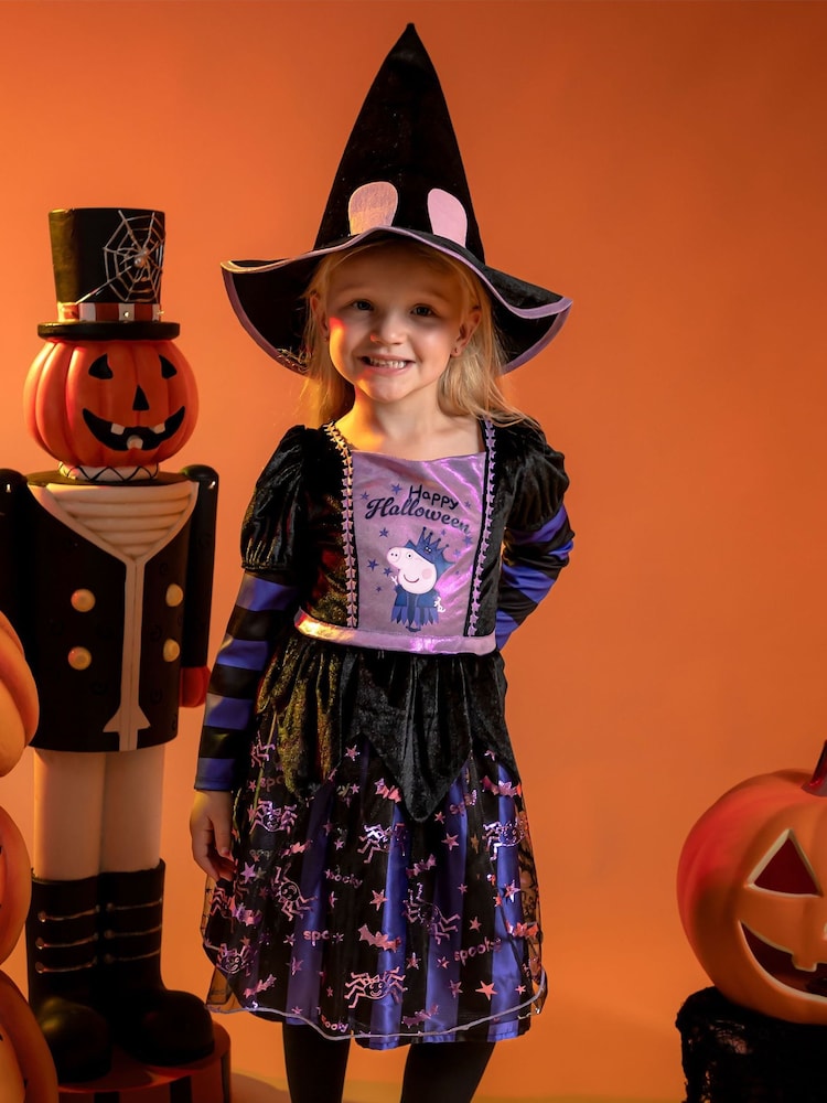 Vanilla Underground Purple Peppa Pig Witch Costume 2 Piece - Image 2 of 6 Vanilla Underground Purple Peppa Pig Witch Costume 2 Piece - Image 2 of 6