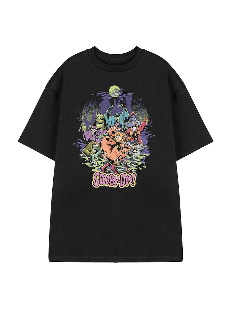 Vanilla Underground Black Scooby Halloween Short Sleeved T-Shirt - Image 1 of 8 Vanilla Underground Black Scooby Halloween Short Sleeved T-Shirt - Image 1 of 8