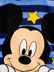 Character Blue Chrome Disney Mickey Mouse Swim & Beach Towel 100% Cotton Poncho - Image 4 of 5