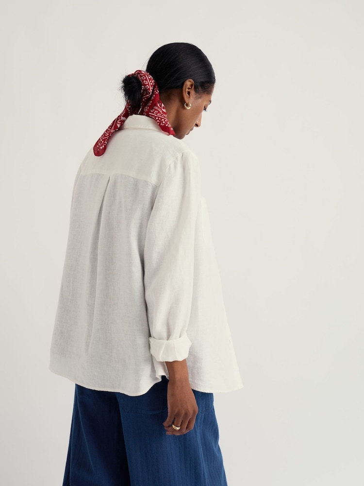 Seasalt Cornwall White Hazel Branch Shirt - Image 2 of 5