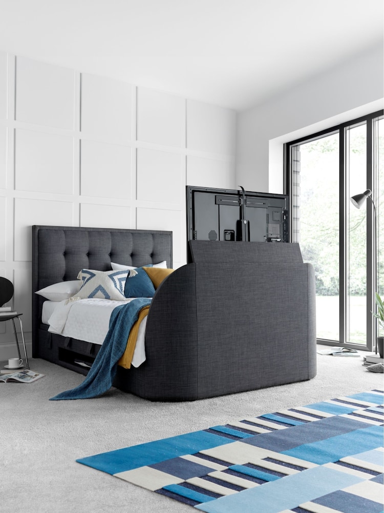 Kaydian Slate Falstone TV Side Lift Ottoman Storage Bed - Image 1 of 1