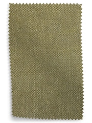 Dark Moss Green Chunky Weave Mid Natural Fabric Swatch - Image 1 of 1