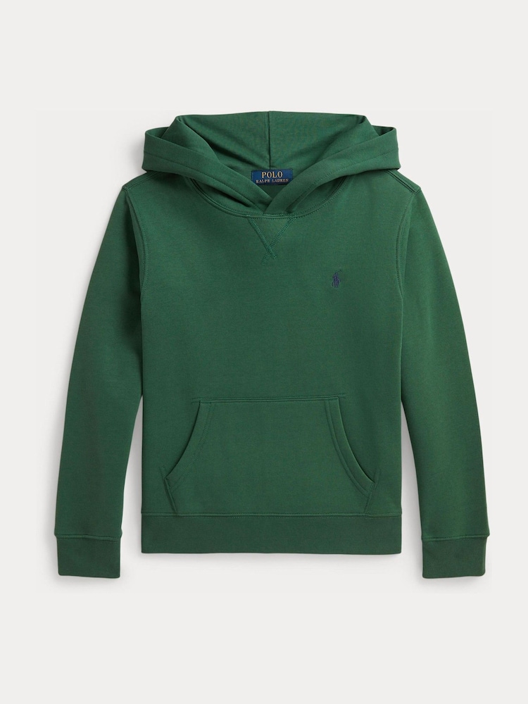 Polo Ralph Lauren Green Logo Jersey Hoodie - Image 1 of 3 Polo Ralph Lauren Green Logo Jersey Hoodie - Image 1 of 3