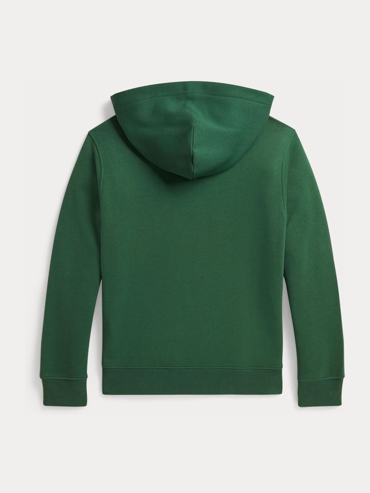 Polo Ralph Lauren Green Logo Jersey Hoodie - Image 3 of 3 Polo Ralph Lauren Green Logo Jersey Hoodie - Image 3 of 3