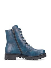 Rieker Womens Blue Zipper Shoes - Image 1 of 10