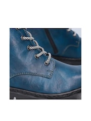 Rieker Womens Blue Zipper Shoes - Image 10 of 10