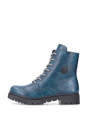 Rieker Womens Blue Zipper Shoes - Image 2 of 10