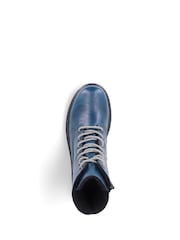 Rieker Womens Blue Zipper Shoes - Image 7 of 10