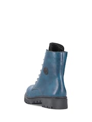 Rieker Womens Blue Zipper Shoes - Image 8 of 10