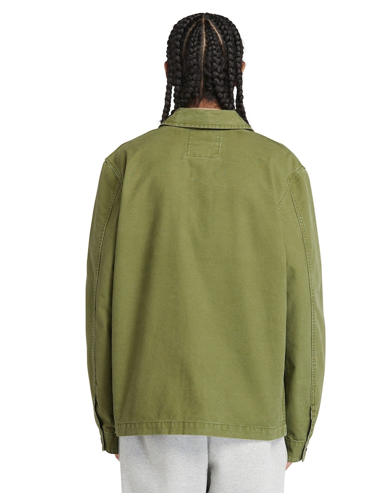 Timberland Green 100% Cotton Kempshire Washed Canvas Chore Jacket - Image 1 of 4