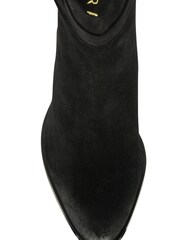 Ravel Black Suede Leather Block Heel Ankle Boots - Image 4 of 4