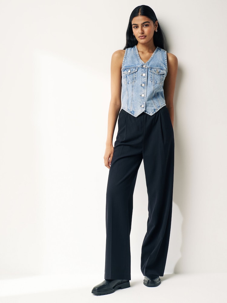 Mid Blue Denim Waistcoat - Image 2 of 8