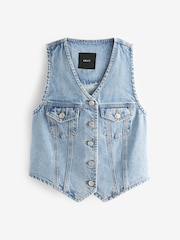 Mid Blue Denim Waistcoat - Image 6 of 8