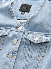 Mid Blue Denim Waistcoat - Image 7 of 8