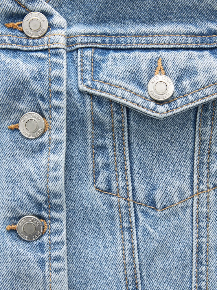 Mid Blue Denim Waistcoat - Image 8 of 8