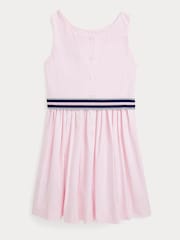 Polo Ralph Lauren Girls Purple Cotton Oxford Dress - Image 2 of 4