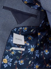 Skopes Blue Tailored Fit Watson Wool Blend Suit: Jacket - Image 4 of 4