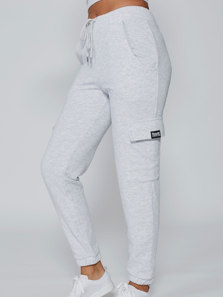 Pineapple Grey Womens Cargo Joggers - Image 1 of 5