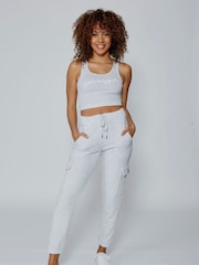 Pineapple Grey Womens Cargo Joggers - Image 2 of 5