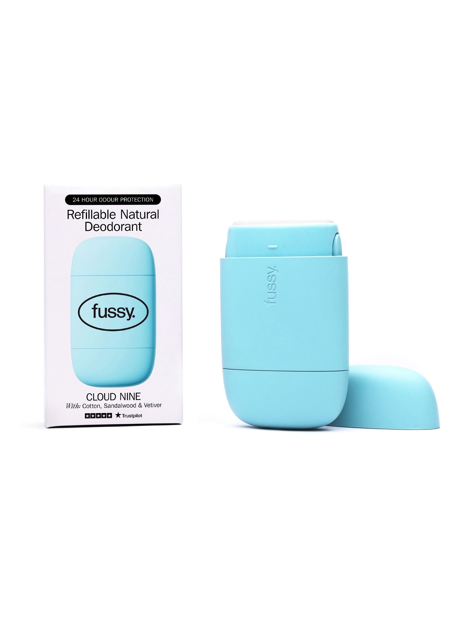 Fussy Refillable Natural Deodorant Cloud Nine 40g - 2 Pack - Image 4