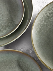 Sage Green Logan Reactive Glaze 12 Piece Dinner Set - Image 4 of 4