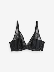 Noir - A-E Embroidered Bra - Image 4 of 6