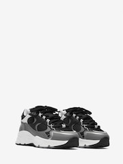 CLEENS Black/White Pulse Runner Trainers - Image 3 of 5