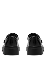 Clarks Black Derry Bar Youth Shoes - Image 5 of 6