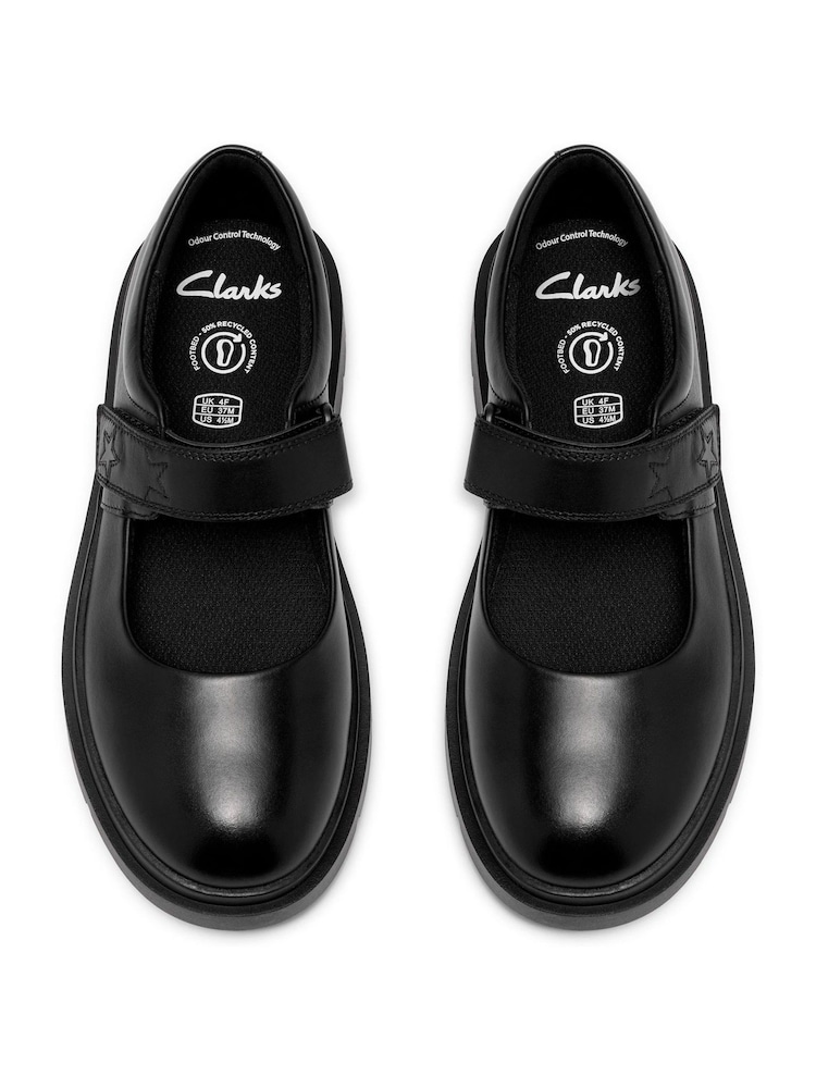 Clarks Black Derry Bar Youth Shoes - Image 6 of 6 Clarks Black Derry Bar Youth Shoes - Image 6 of 6