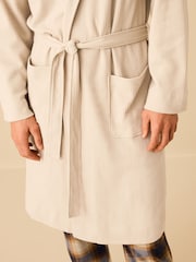 Stone Lightweight Waffle Dressing Gown - Image 5 of 5