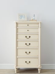Laura Ashley Ivory Clifton Chest of 6 Drawer Drawers - Image 1 of 3