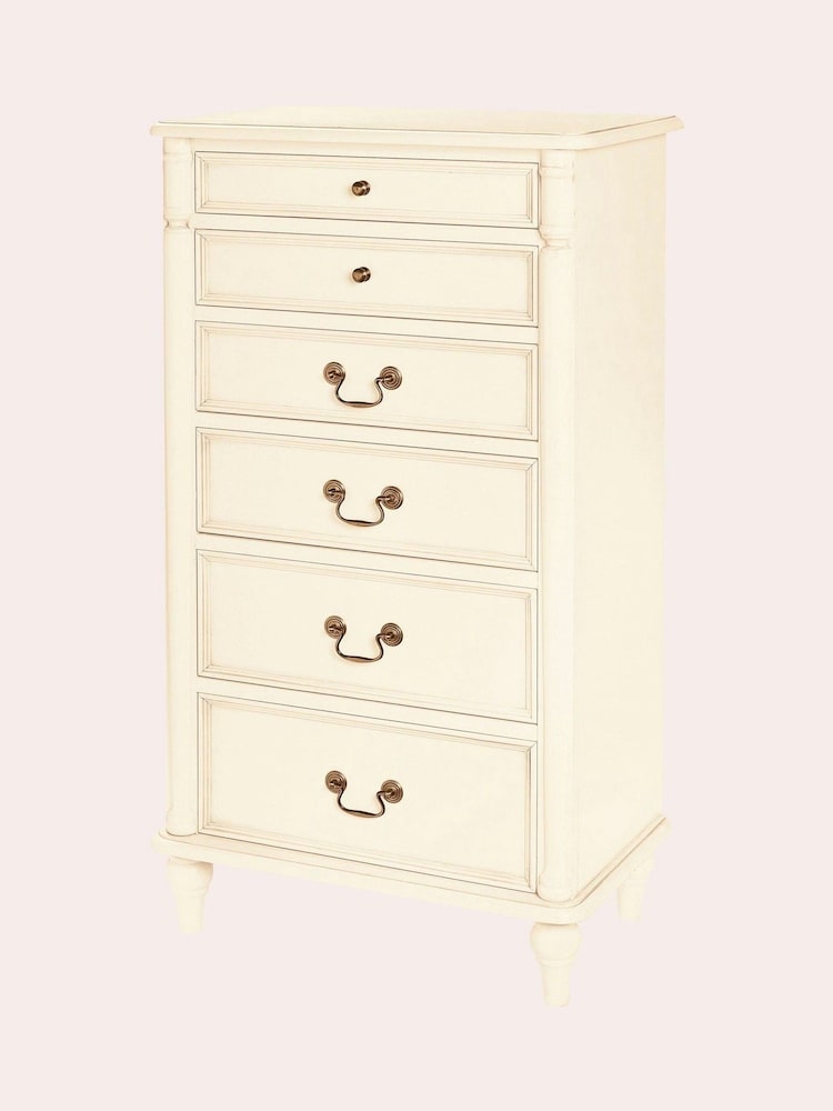 Laura Ashley Ivory Clifton Chest of 6 Drawer Drawers - Image 3 of 3